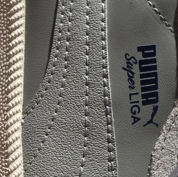 New PUMA 10.5 Super Liga Men's Gray Smooth/Suede Like Contrast Sneaker 356999-19 - Picture 7 of 13